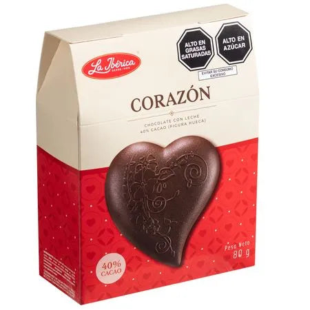 Corazón de Chocolate La Ibérica 80 g
