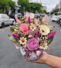 Arreglo de Flores Secas en Maceta - Delirio Florería