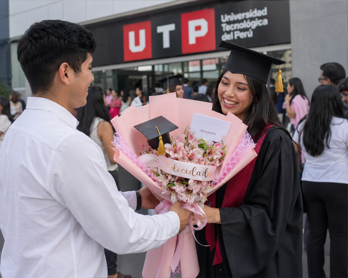 Ramo de Astromelias para Graduación