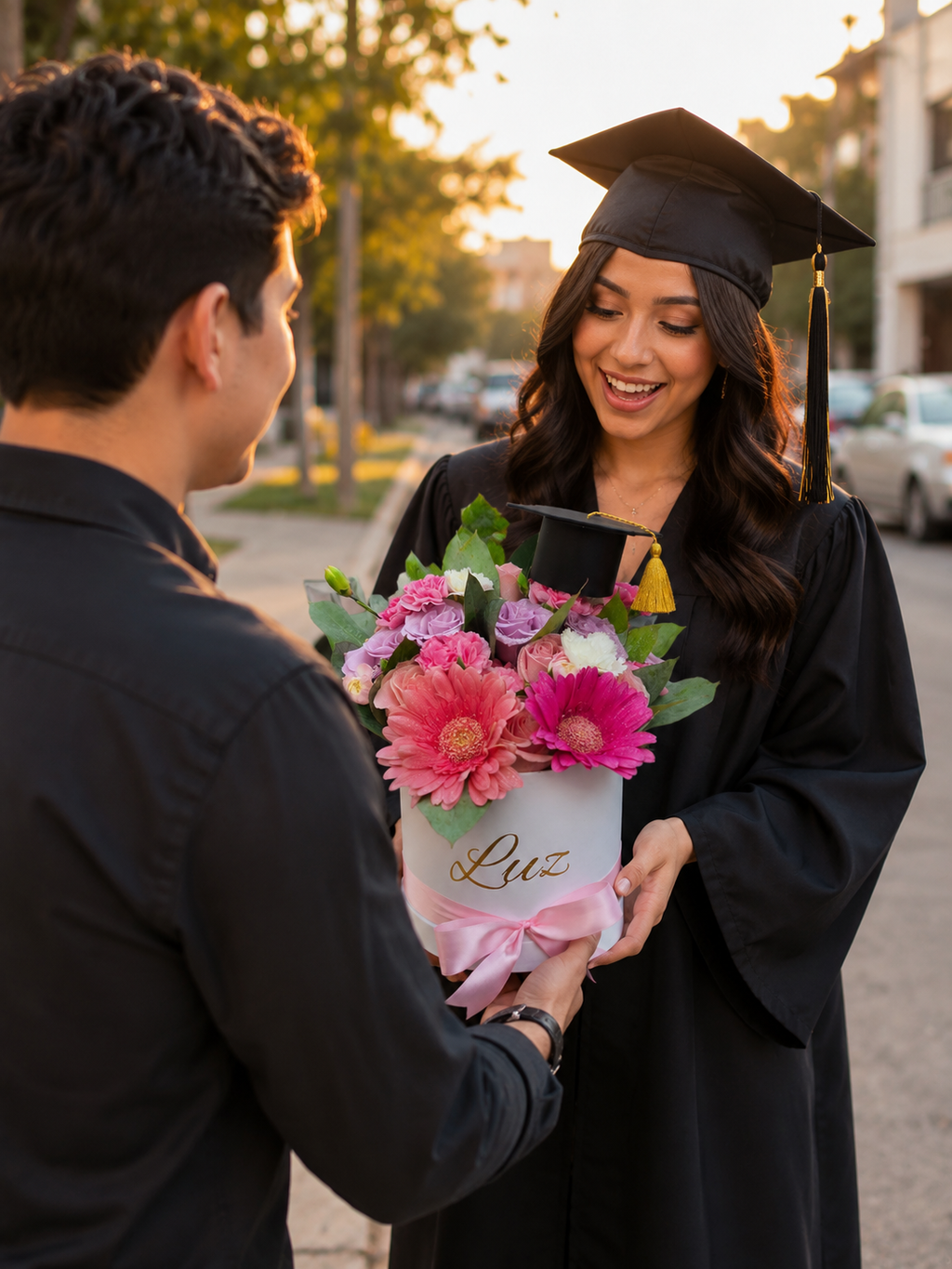 Box Floral Mixto para Graduación