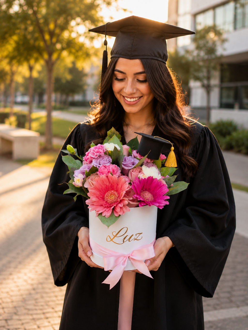 Box Floral Mixto para Graduación