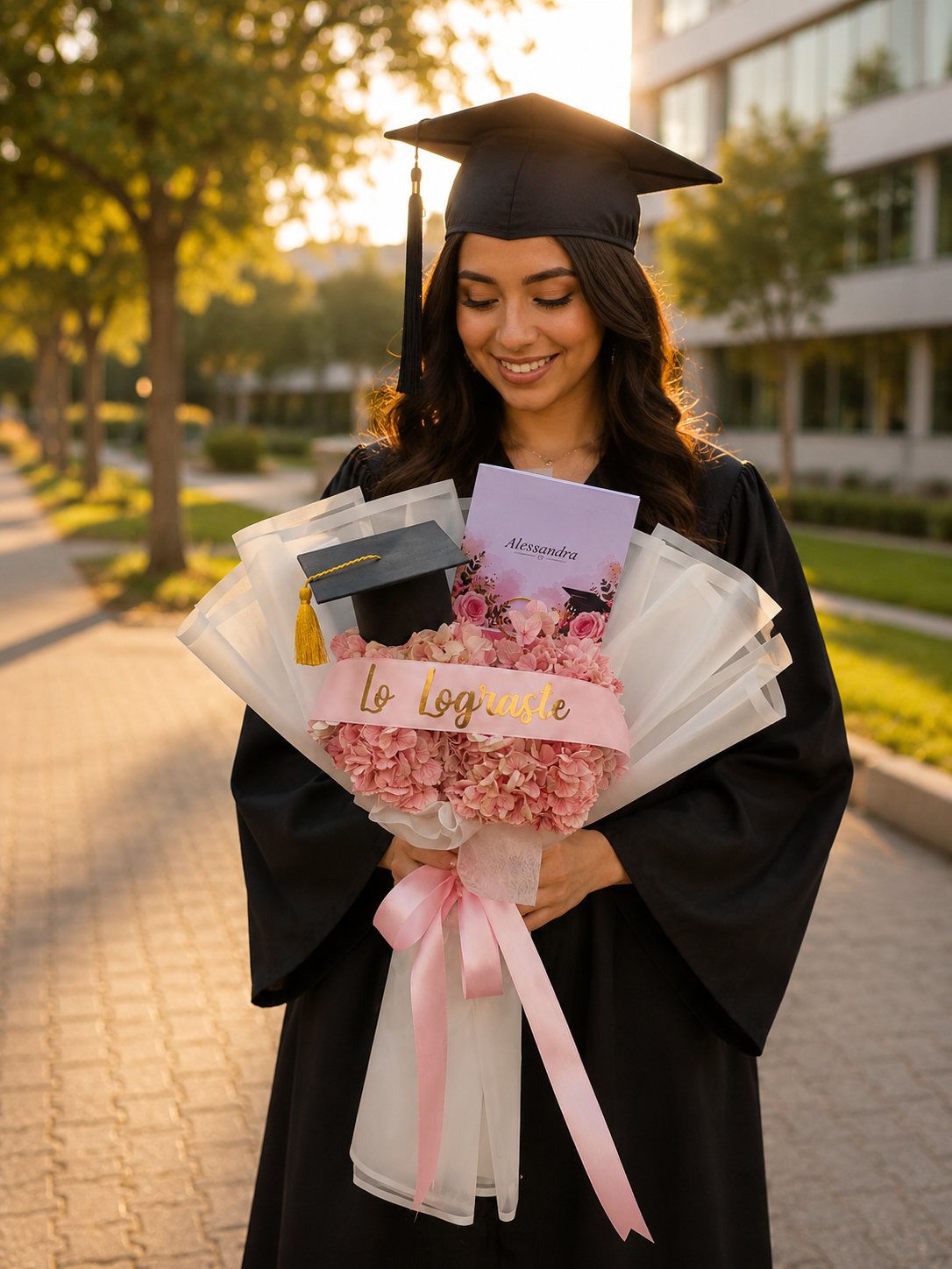 Ramo de Hortensia para Graduación