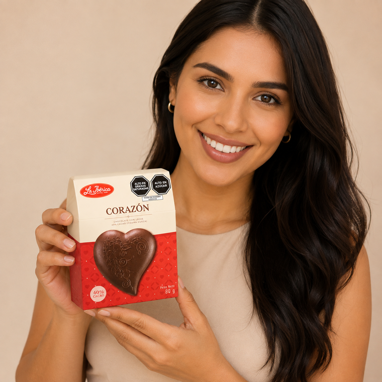 Corazón de Chocolate La Ibérica 80 g