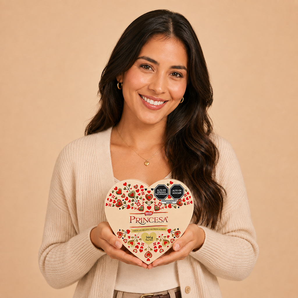 Chocolate Princesa Corazón 144 g