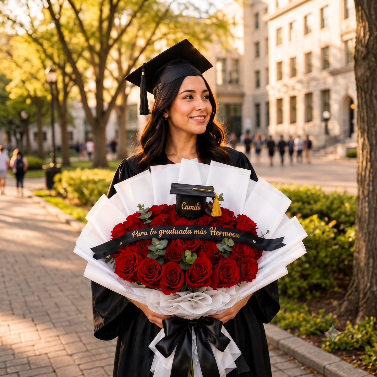 Ramo de 24 Rosas Rojas para Graduación
